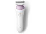 Afeitadora femenina - Philips BRL136/00, Apta para zonas sensibles, Uso en seco y humedo, Más de 4 accesorios, Rosa