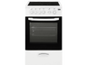 Cocina - Beko CSS48100GW, Encimera Vitrocerámica, 3 zonas, Horno eléctrico, 54 l, Blanco