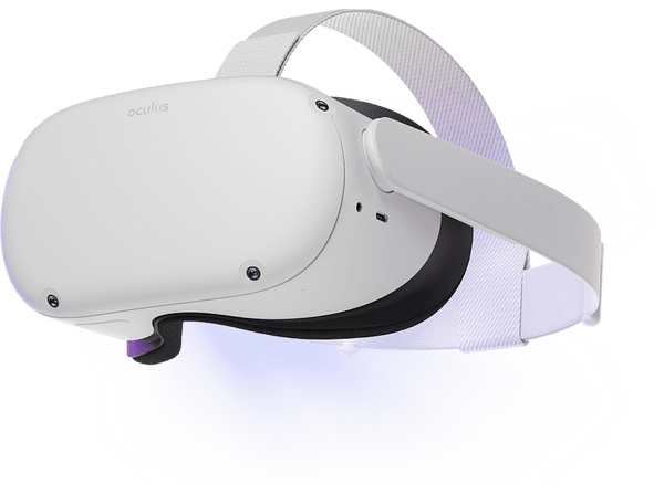 Gafas de realidad virtual - Meta Quest 2, 128 GB, Blanco
