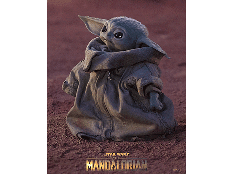 Póster 3D - Sherwood Star Wars (The Mandalorian): Grogu, 23.5 x 28.5 cm, Efecto 3D