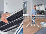 Tabla de planchar - Leifheit Air Board Express M Solid, 120 x 38 cm, Altura regulable, Blanco