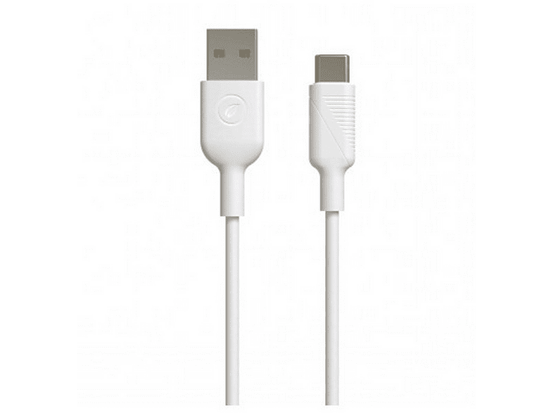 Cable USB - Muvit MCUSC0003, USB-A, USB-C, Universal, 1.20m, Blanco