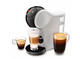 Cafetera de cápsulas -  DeLonghi EDG225.W GENIO S, 1500 W, 15 bar, Función 2 Tazas, 0.8 l, Blanco