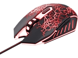 Ratón gaming - Trust GXT 105X, Por cable, Cubierta de goma, Ambidiestro, Multicolor