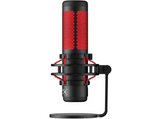 Micrófono - HyperX QuadCast, USB, Para PC/PS5/PS4/Mac, Sensibilidad  -36 dB, Rojo y Negro