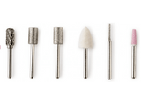 Set de manicura y pedicura - Jata JBSM1200, 6 En 1, Motor de doble sentido, Blanco + Caja magnética