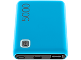 Powerbank - Cellular Line PBESSENCE5000B, 5000 mAh, Universal, 12 W, USB-A / USB-C / MicroUSB, Azul