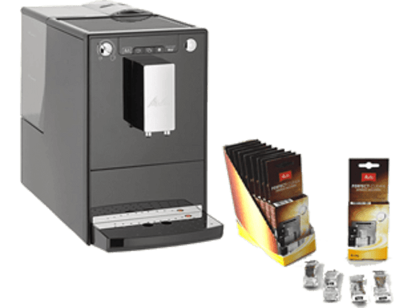 Cafetera superautomática - Melitta Caffeo Solo, 15 bar, 1400 W, 2 tazas, Negro + Tablas Perfect Clean