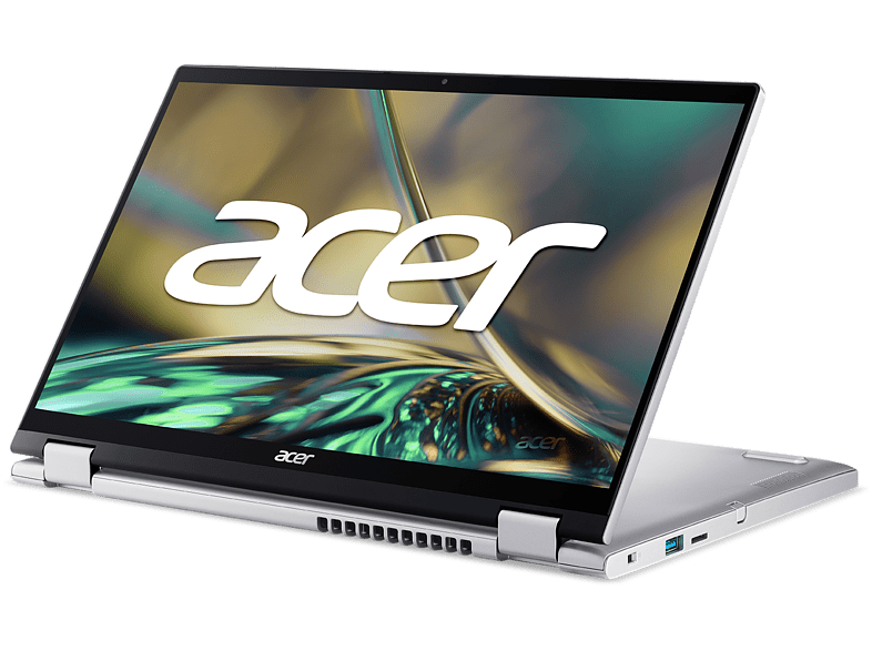 Convertible 2 en 1 - Acer SP314-55N, 14 Full HD, Intel® Core™ i5-1235U, 8GB RAM, 512GB SSD, UMA, Windows 11 Home, Silver