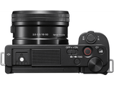 Kit cámara EVIL - Sony ZV-E10L, 24.2 MP, APS-C, Con Objetivo 16-50 mm f/3.5-5.6, Pantalla giratoria, Negro