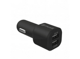 Cargador USB para coche - Muvit MCDCC0007, 2 USB, Universal, Negro