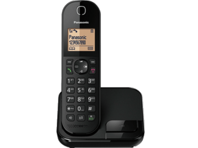 Teléfono - Panasonic KX-TGC410SPB, Inalámbrico, Bloqueo de Llamadas, Manos libres, Negro
