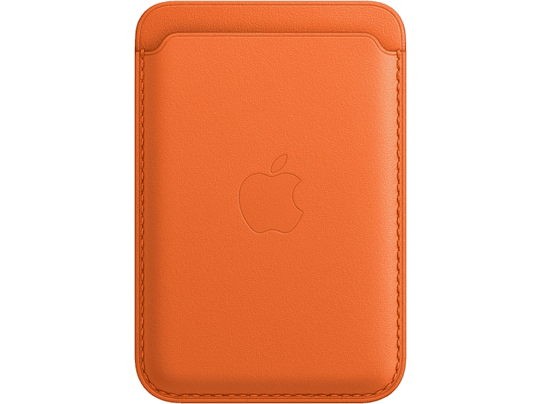 Apple cartera de piel con MagSafe para el iPhone, Naranja