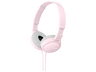 Auriculares con cable - Sony MDR-ZX110 Rosa, Supra-aural
