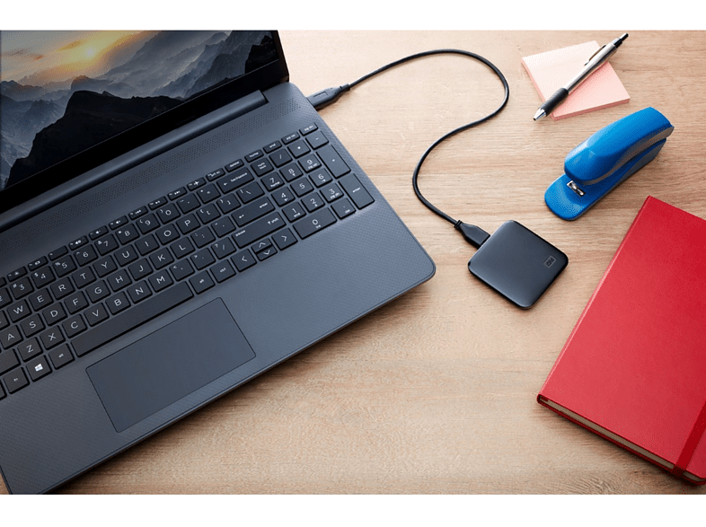 Disco duro SSD externo 2 TB - WD Elements SE SSD, Portátil, Lectura 400 MB/s, USB 3.0, Para Windows y Mac, Negro
