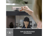 Webcam - Logitech Brio 500, Full HD 1080p, Enfoque automático, Micrófono con reducción de ruido, Rosa