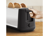 Tostadora - Moulinex LS342D10, 1000 W, 2 Ranuras, 2 Rebanadas, 7 Niveles de tostado, Inox