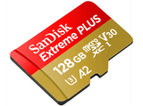 Tarjeta Micro SDXC - SanDisk Extreme PLUS, 128 GB, Lectura hasta 200 MB/s, UHS-I, U3, C10, A2, V30, Multicolor