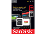 Tarjeta Micro SDXC - SanDisk Extreme PLUS, 128 GB, Lectura hasta 200 MB/s, UHS-I, U3, C10, A2, V30, Multicolor