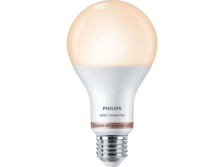 Bombilla inteligente - Philips A67 E27, Luz Blanca Fría/ Cálida, WiFi, Bluetooth, Smart Led, Blanco