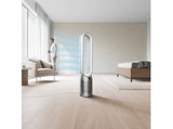 Purificador ventilador Dyson TP7A Purifier Cool™ AutoReact, 40 W, HEPA H13- Carbono Activo, Captura polvo, gases, alérgenos y Virus H1N1, Blanco/Plata