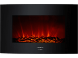 Chimenea - Cecotec Ready Warm 3500 Curved Flames, 35, 2000W, 30m², 2 modos, Control remoto, Negro