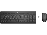 Pack Teclado + Ratón - HP Combo de teclado y ratón inalámbricos HP 230, 18H24AA, Inalámbrico, Bluetooth, Negro