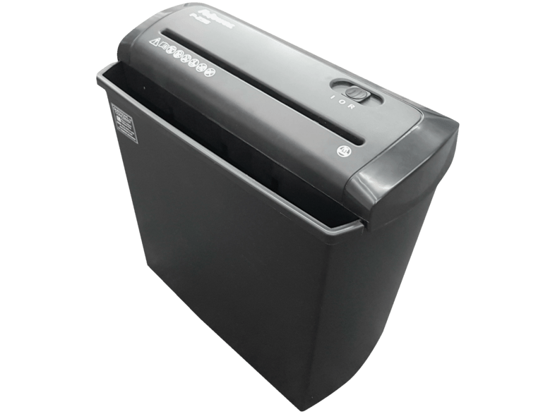 Destructora de papel - Fellowes P-25S, Destruye 5 hojas, Ciclo de 3 min, Negro