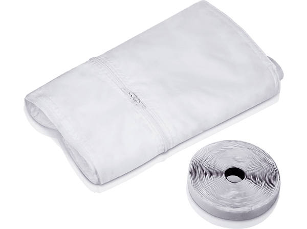 Accesorio aire acondicionado - NK Kit ventana abatible, Con cremallera, Autoadherente, 4 m, Blanco