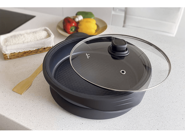 Sartén - Jata PE640 paellera eléctrica, 34 cm, Antiadherente, Negro