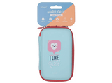 Estuche - Mr. Wonderful WMRDDP003, Diseño I like myself, Impermeable, Cremallera, Azul celeste