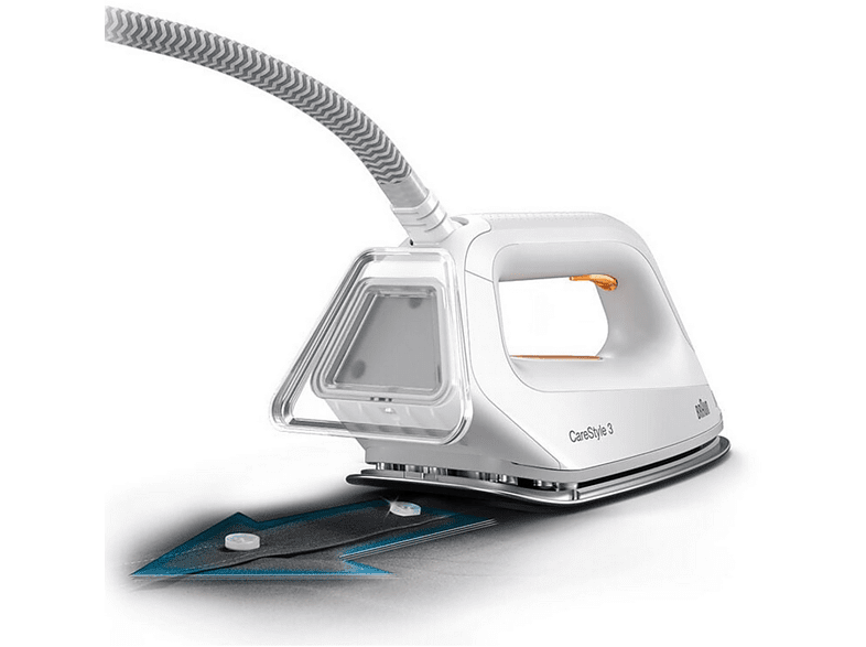 Centro de planchado - Braun Braun CareStyle 3 IS 3132, 2400 W, 2 l, 120 g / min, Suela FreeGlide 3D, Blanco