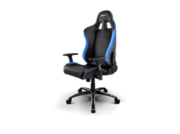 Silla gaming - Dirft DDR200, altura regulable, Azul y Negro