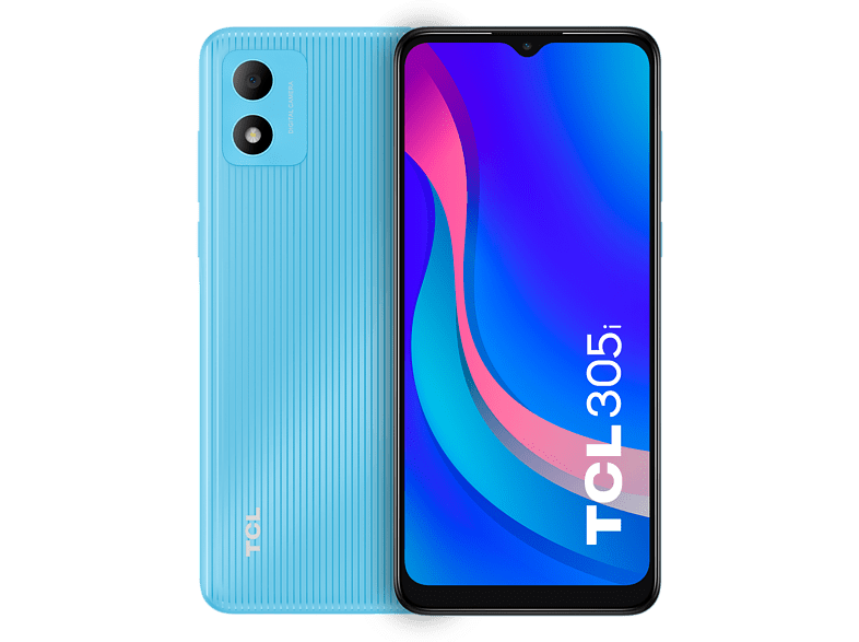 Móvil - TCL 305i 4G, Muse Blue, 64 GB, 2 GB RAM, 6.52 HD+, QuadCore, 4000 mAh, Android™ 11 Go