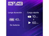 Auriculares gaming - Sony INZONE H7 + Tarjeta PlayStation 20€, Inalámbricos, 2.4 GHz, Sonido espacial 360, 40 horas, Micrófono alta calidad, PC / PS5