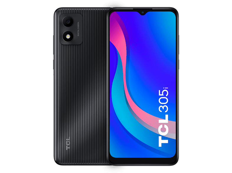 Móvil - TCL 305i 4G, Prime Black, 64 GB, 2 GB RAM, 6.52 HD+, QuadCore, 4000 mAh, Android™ 11 Go