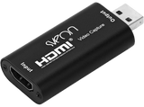 Capturadora de vídeo - Sveon STV60, USB 2.0 de Vídeo/Audio HDMI 4K, Plug and Play, Negro