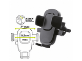 Soporte de móvil para coche - Muvit MCCHL0002, Dispositivos hasta 7'' (9,5cm),  Para rejilla, Negro