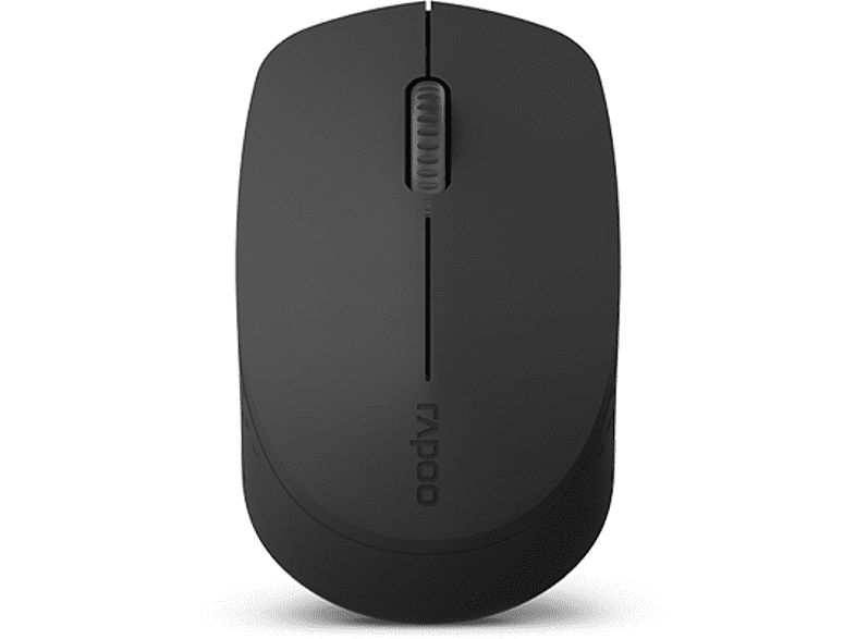 Raton inalambico - Rapoo M100 Silent ratón RF inalámbrica + Bluetooth 1300 DPI Ambidextro, Negro