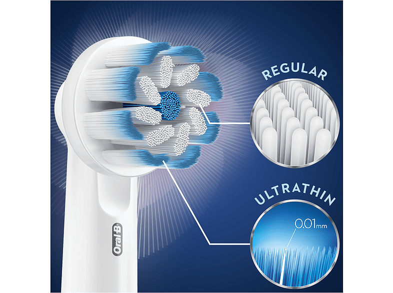 Recambio para cepillo dental - Oral-B, Sensitive Clean, Pack De 3, blanco