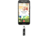 Memoria USB 256 GB - SanDisk iXpand Flash Drive Go, Para iPhone y iPad, USB 3.0, OTG, Windows y Mac, Negro