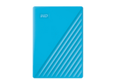 Disco duro portátil 4 TB - WD My Passport, Azul, USB 3.2, seguridad mediante contraseña
