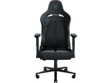 Silla gaming - Razer Enki X, Reposabrazos 2D, Carga máxima 136 kg, Cuero sintético, Arco lumbar, Negro/Verde
