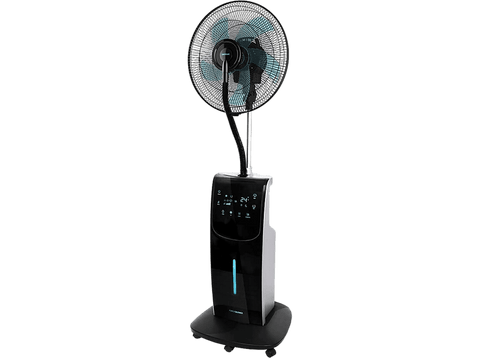 Ventilador de agua - Cecotec EnergySilence 790 FreshEssence Ionic, 90 W, 3.1 l, 12 h, Control remoto, Negro
