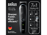 Recortadora - Braun Todo En Uno 3 MGK3342, Recortadora De Barba, 7 En 1, Para Hombre, 5 Accesorios