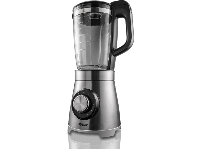 Batidora de vaso - Koenic KBL 10521 M Standmixer, 600 W, 1.7 l, Función Pulse, Inox