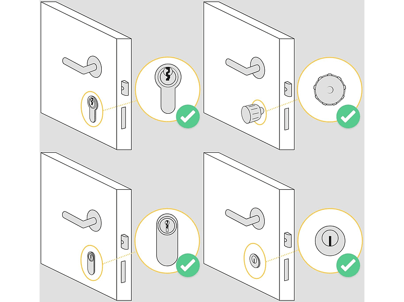 Cerradura electrónica - Nuki Smart Lock 3.0, Inteligente, Abrepuertas, Compatible con Nuki Bridge, Blanco