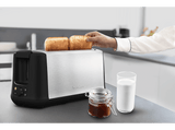 Tostadora - Moulinex LS342D10, 1000 W, 2 Ranuras, 2 Rebanadas, 7 Niveles de tostado, Inox