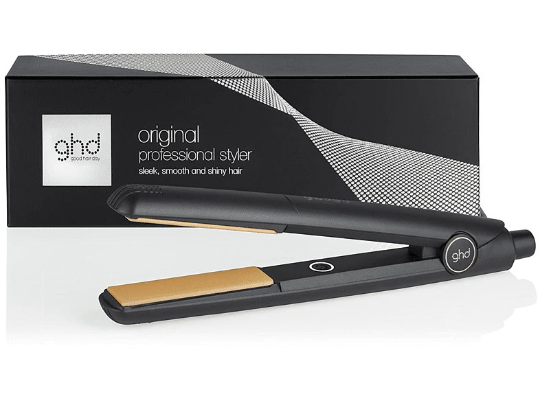 Plancha de pelo - GHD New Original Styler, Cerámica, 185 °C, Apagado automático, Calentamiento en 30 s, Negro