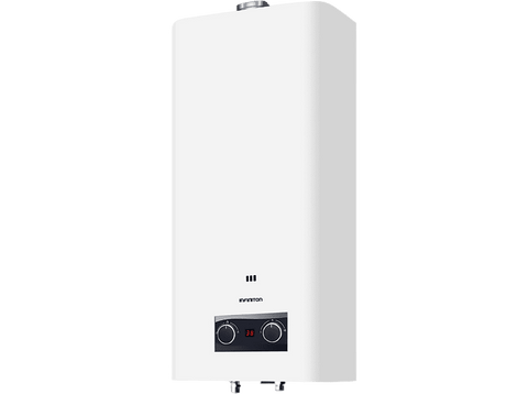 Calentador a gas - Infiniton GWA-11NG, De agua, Perfil M, 11 l, 19.7 kW, G20-20mbar, Ajustable, Blanco